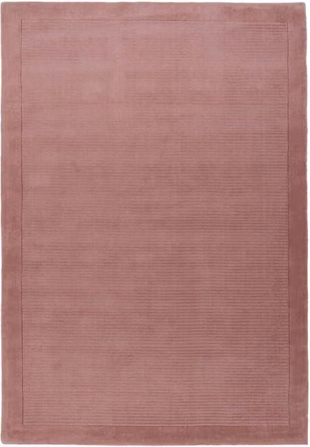 The Rug House Blush Pink Hand Tufted Natural Wool Area Rug, W: 160 cm, L: 230 cm