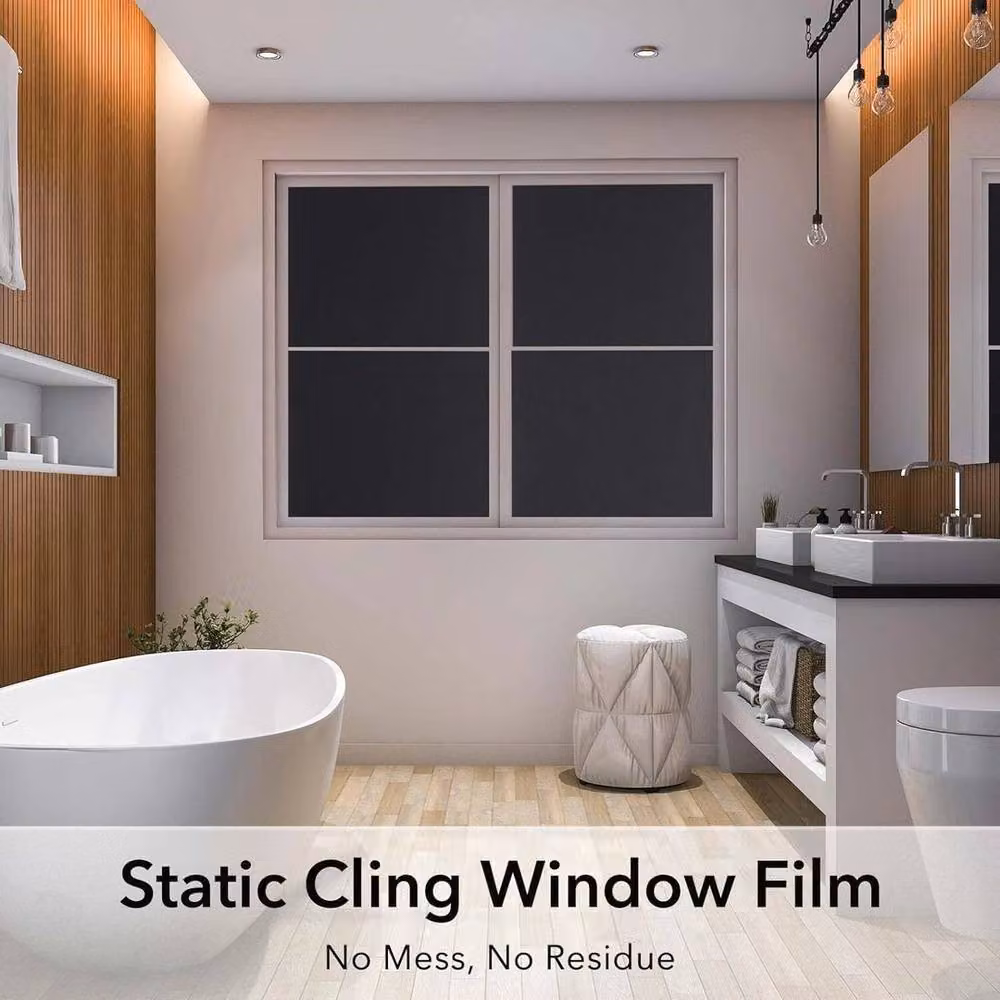FLAVORA Blackout Privacy Window Film Tinting Sticker, Black, W/H: 100 x 200 cm – 3