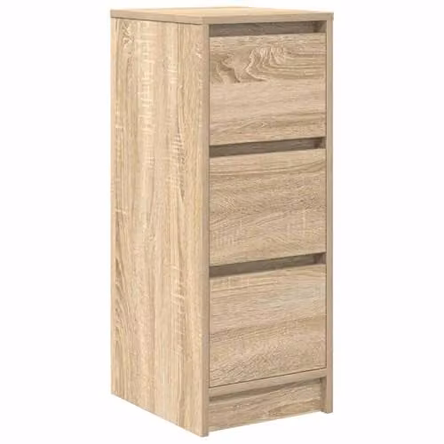 vidaXL Modern Sideboard in Sonoma Oak Brown, W/D/H: 29.5 x 34.0 x 76.0 cm – 1