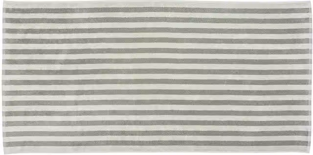 Blomus ARTO Striped Cotton Bath Towel in Desert Sage/Agave Green, W/D/H: 140 x 70 x 70 cm