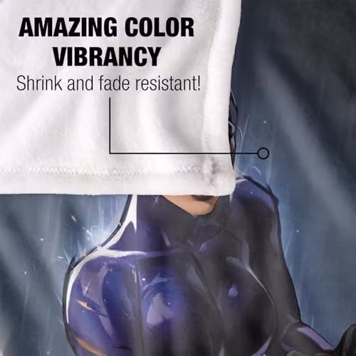 LOGOVISION Batman Catwoman Perch Super Soft Silky Touch Fleece Throw Blanket, Multicolour, W: 91.44 cm x L: 147 cm – 3