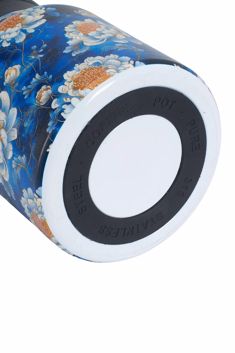 Living and Home Vintage Floral Pattern Thermal Carafe Teapot with Built-in Infuser in Mid Blue – 4