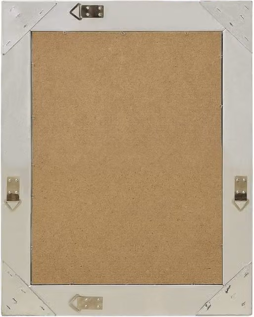 Berkfield Home Baroque Style Rectangular Wall Mirror in Silver, W: 50 cm, H: 60 cm – 1