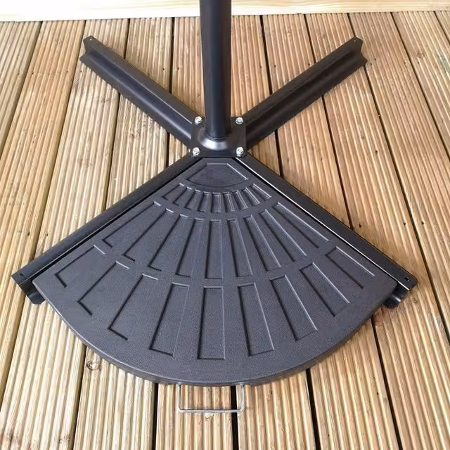 Samuel Alexander 14kg Black Matt Hanging Banana Cantilever Garden Parasol Base Weight