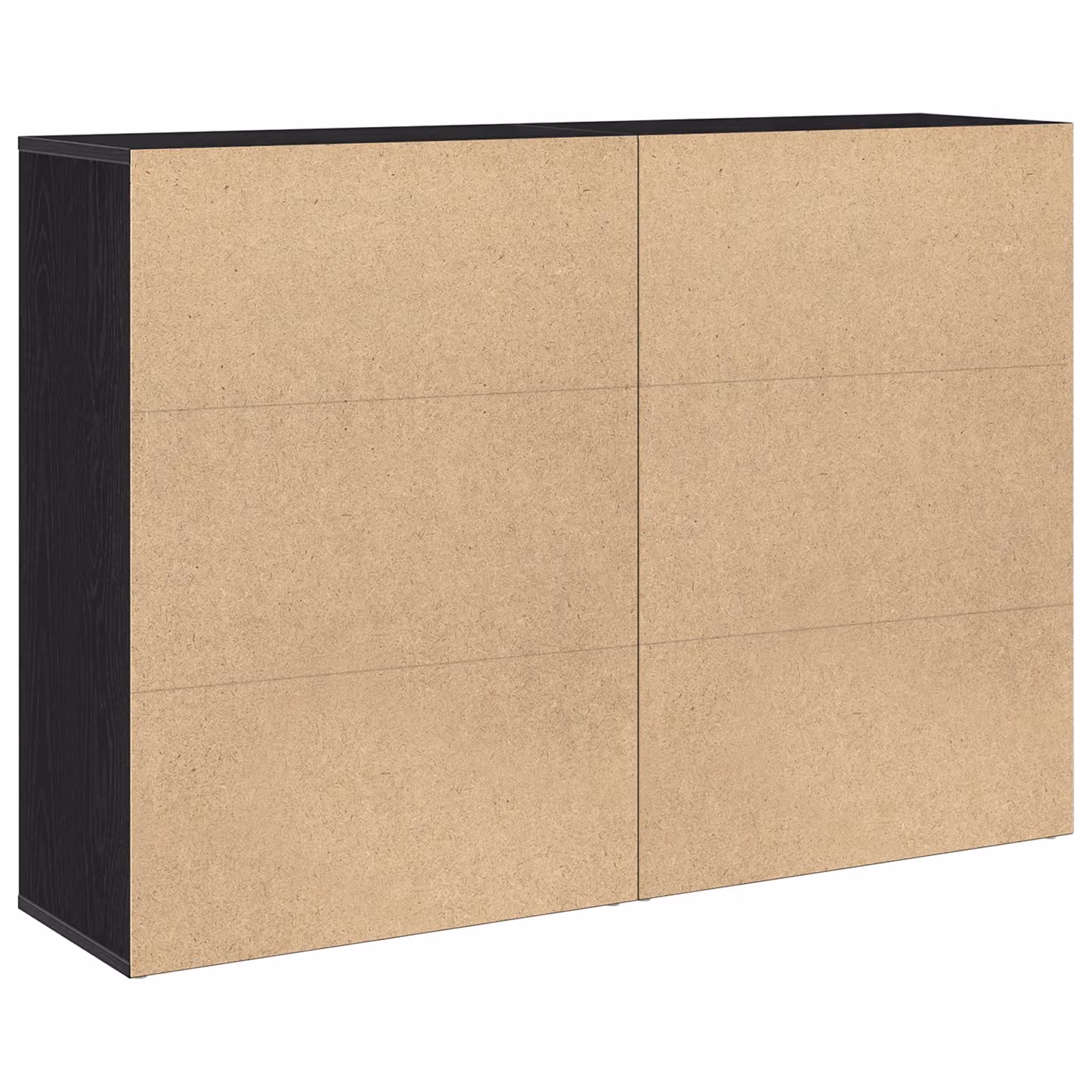 Berkfield Home Set of 2 Black Oak Sideboards in Engineered Wood, W/D/H: 60 x 31 x 84 cm – 4