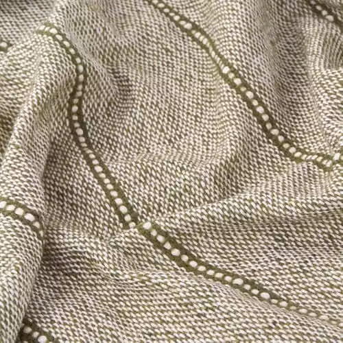 Riva Home Yard Hedon Woven Striped Throw, Green, W: 130 cm, D: 180 cm – 2