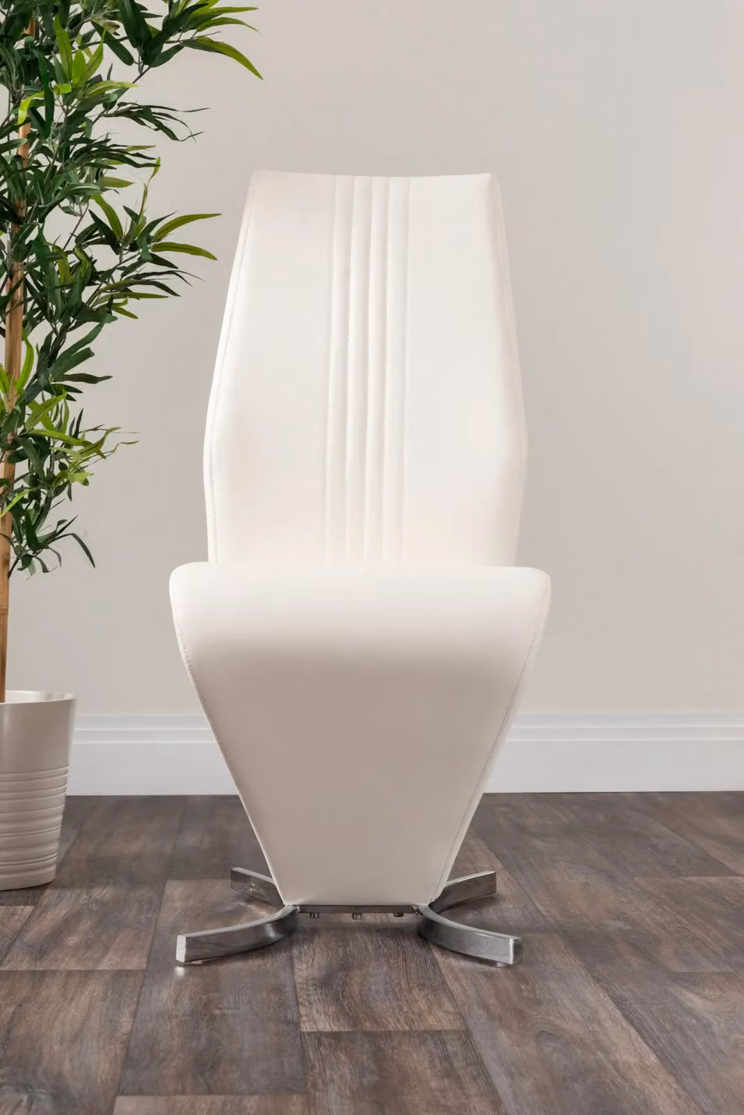 FurnitureboxUK Carson White Marble Effect Dining Table and 6 Willow Chairs in White and Black – 5
