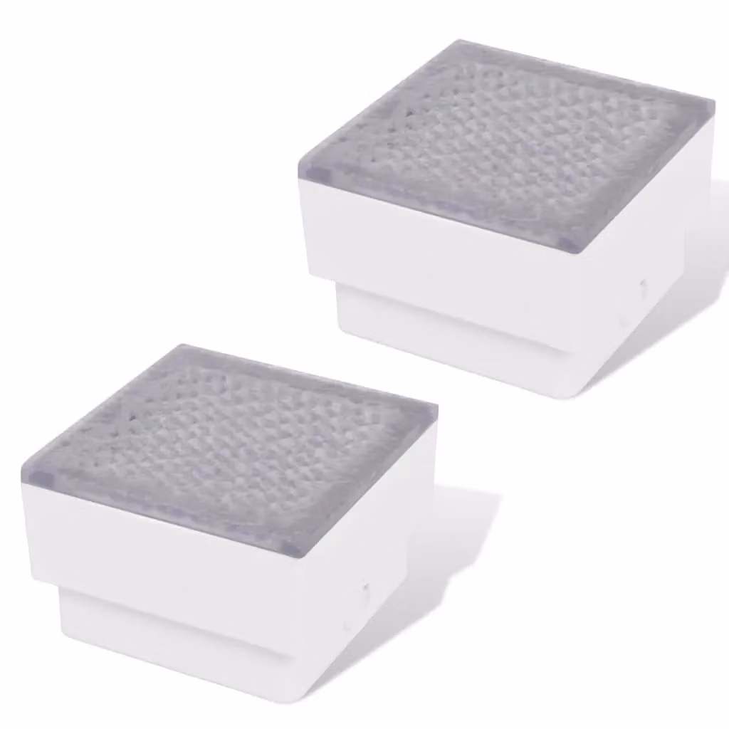 Berkfield Home White LED Inground Recessed Garden Light, W/D/H: 10 x 10 x 6.8 cm – 2