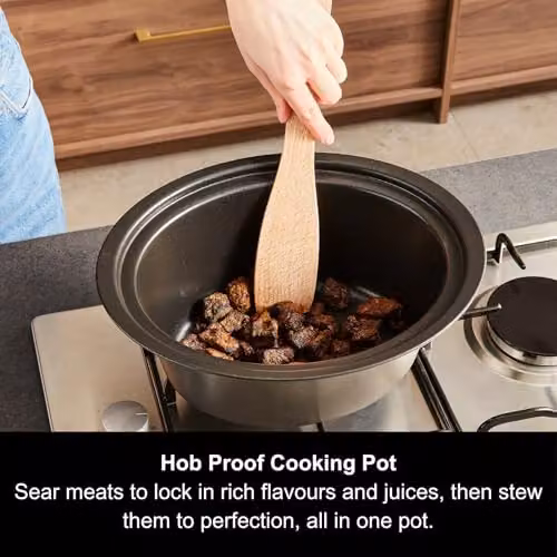 Morphy Richards Accents 3.5L Sear & Stew Slow Cooker, Blue – 4