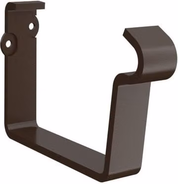 Lindab Rectangular Steel Gutter Fascia Bracket, Brown, 140mm