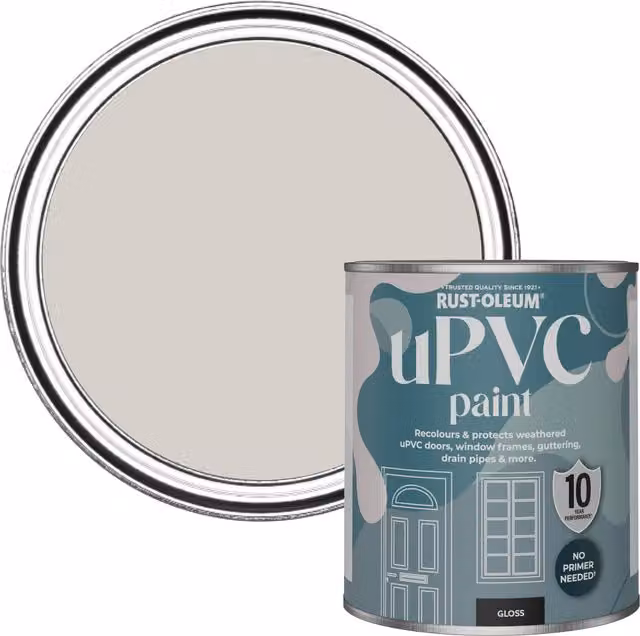Rust-Oleum UPVC Paint in Gloss Finish, Purple and Grey, 0.75 l