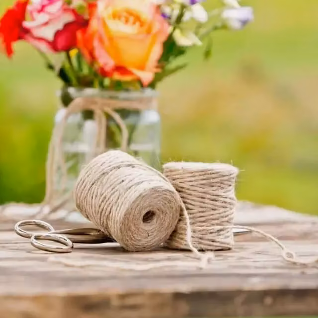 Garden Mile Natural Brown Twine String in Beige