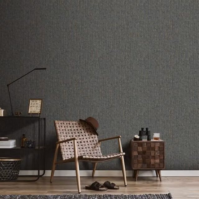 Erismann Black Nature Vinyl Wallpaper Roll