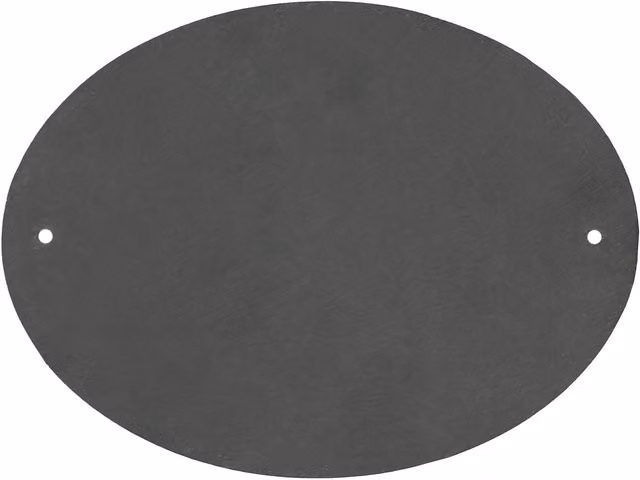 Nicola Spring Linea Oval Blank Slate House Sign in Black
