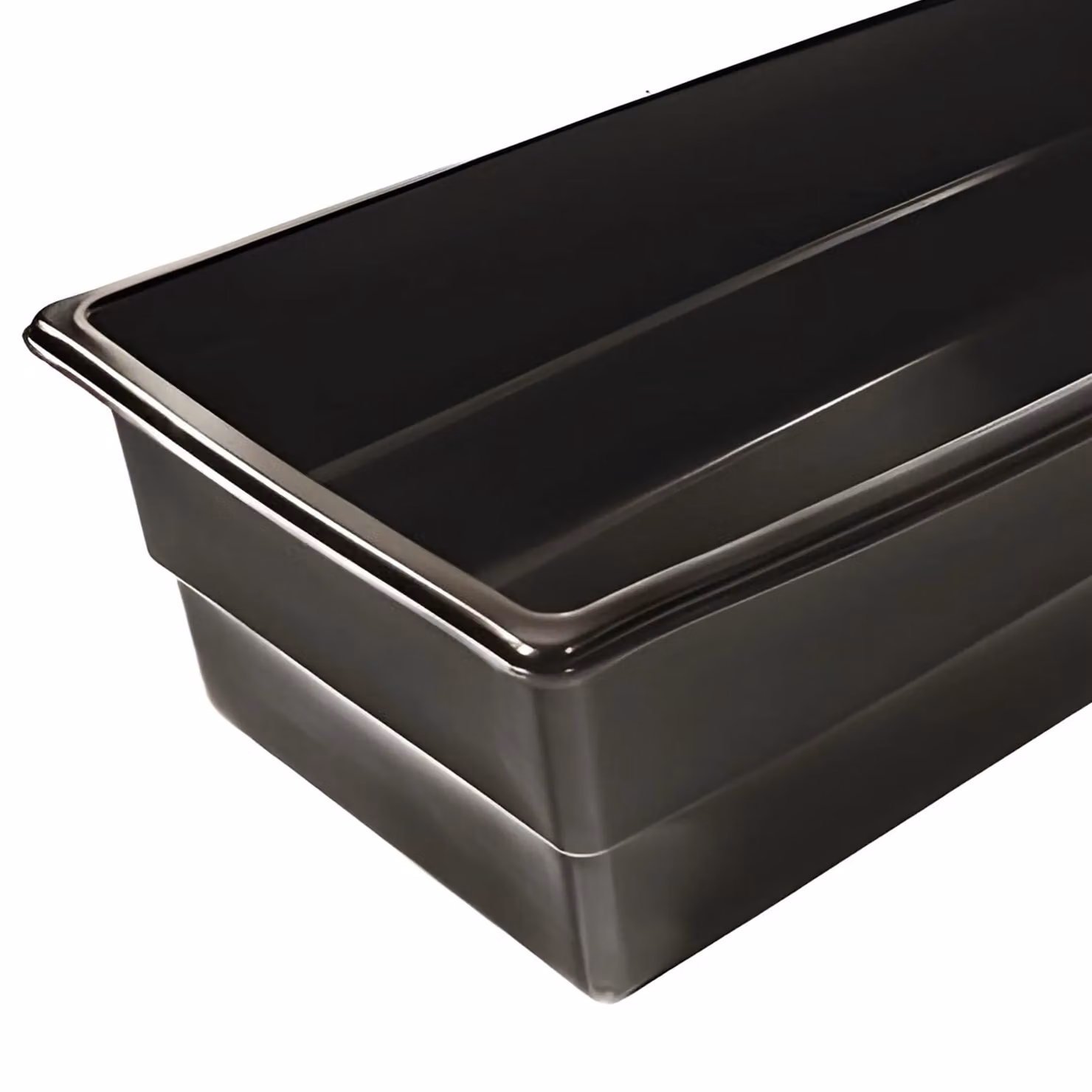 Primrose Black Rectangular Plastic Preformed Water Feature Basin, 380 l – 2