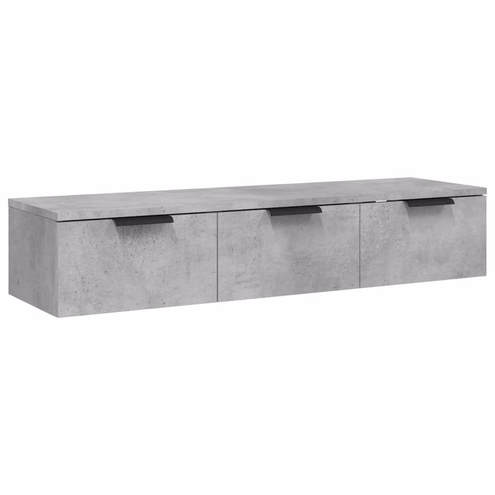 Berkfield Home Wall Mounted Cabinet in Concrete Grey, W/D/H: 102 x 30 x 20 cm – 2