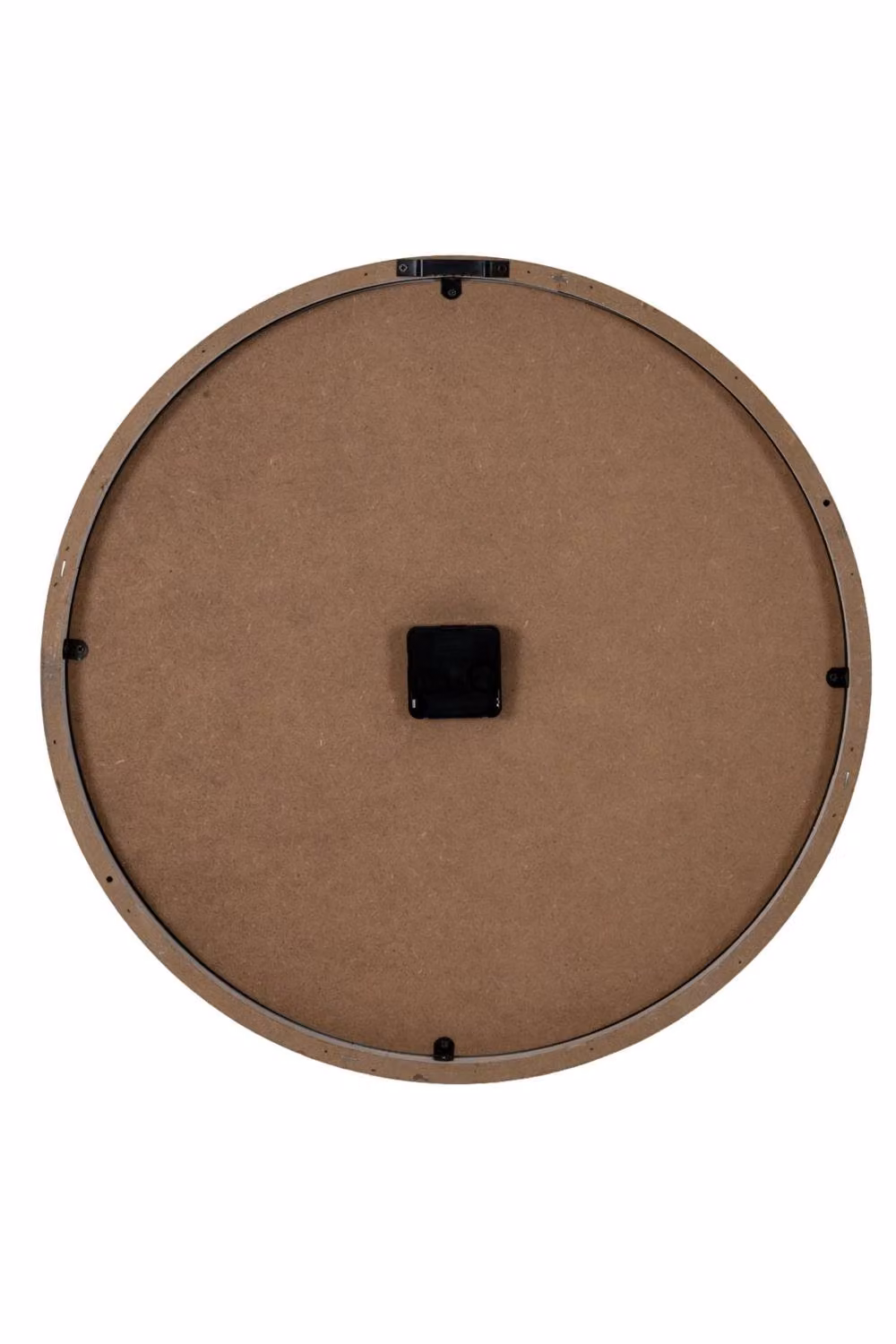 KDMD Hotel Paris Round Quartz Wall Clock with White Glass and Wood Front – 2