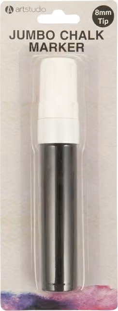 Art Studio Jumbo White Chalk Marker for Professionals