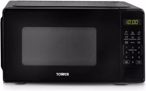 Tower 20L 800W Solo Countertop Microwave in Black – 1