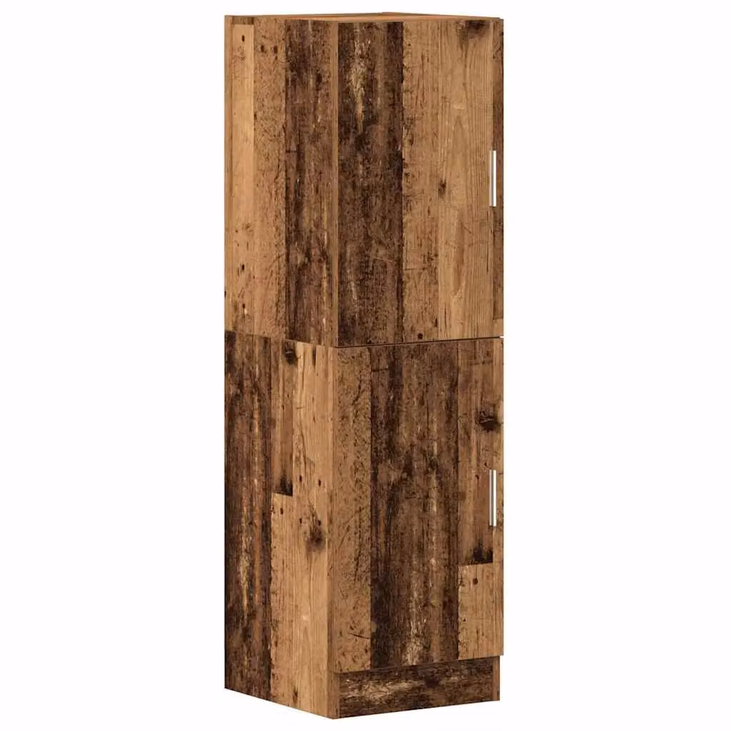 Berkfield Home Rustic Kitchen Tall Cabinet in Brown, W/D/H: 38 x 41.5 x 131.5 cm – 2