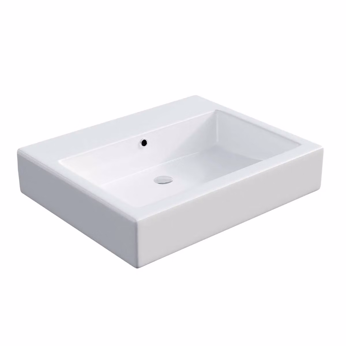 Nes Home Wall Hung Rectangular Basin, White, Width: 57 cm – 2