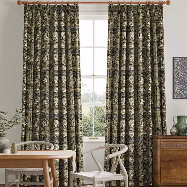 William Morris At Home African Marigold Made to Measure Blackout Fabric Curtain in Multicolour Floral Art Nouveau Design