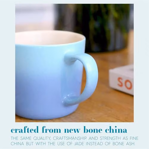 Argon Tableware Blue Ombre New Bone China Coffee Mugs, 330ml, Pack of 2 – 2