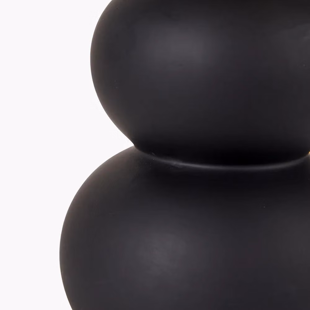 Ruma Set of 2 Aaliyah Black Curved Ceramic Table Lamps – 5