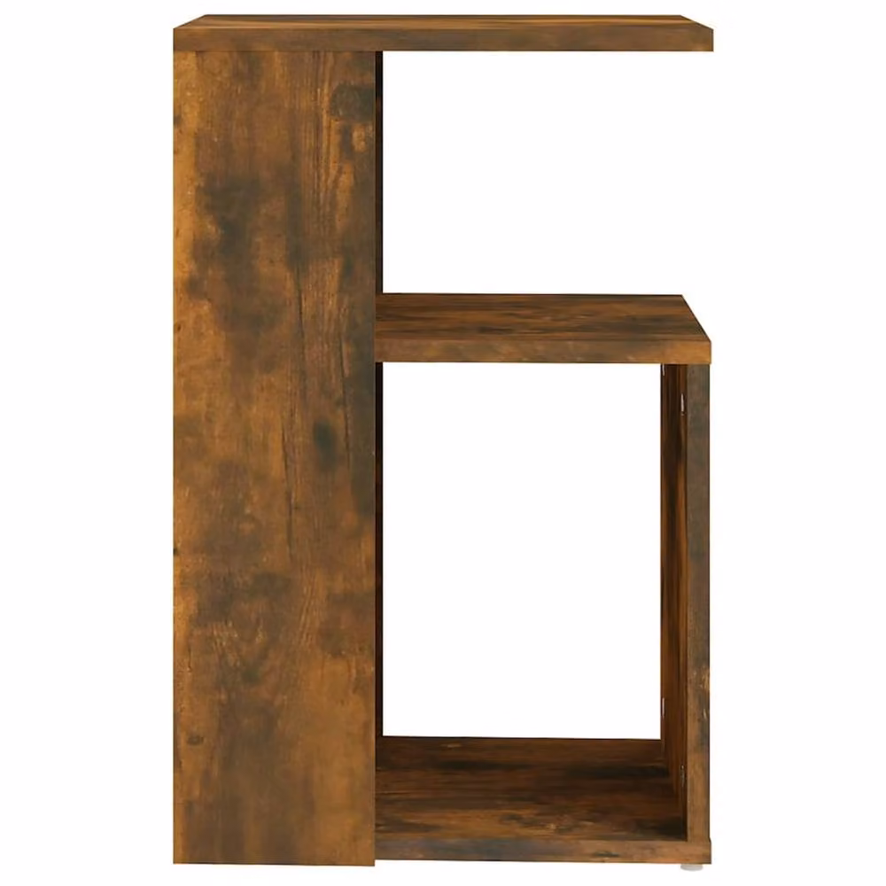 Berkfield Home Modern Smoked Oak Side Table in Brown, W/D/H: 36 x 30 x 56 cm – 3