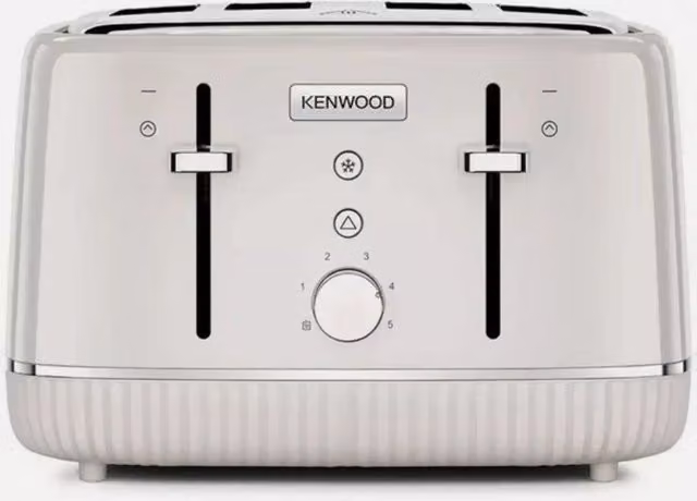 Kenwood Elegancy TFP10.A0CR 4-Slice Toaster in Beige and White – 1