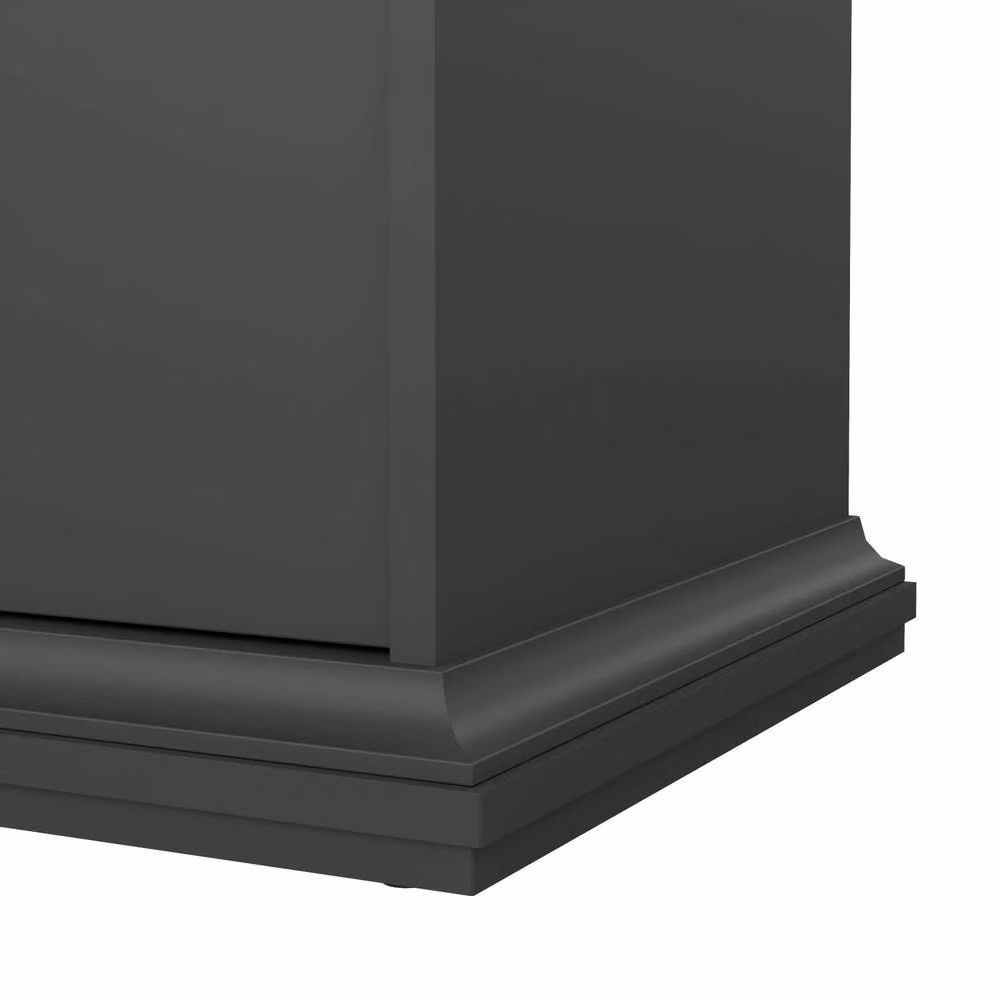Wyld Haus Osaka Farmhouse 4 Drawer Chest in Dark Grey Laminated Wood – 6