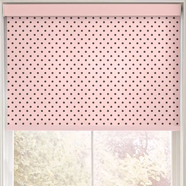 Cath Kidston Pink Dotted Made to Measure Blackout Roller Blind