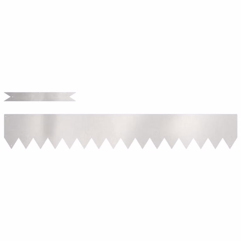 Berkfield Home Stainless Steel Lawn Edgings, Silver, 10 pcs, W/D/H: 100 x 0.5 x 15 cm