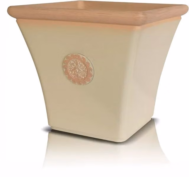 Primrose Terracotta Ornamental Garden Planter Tub in Beige