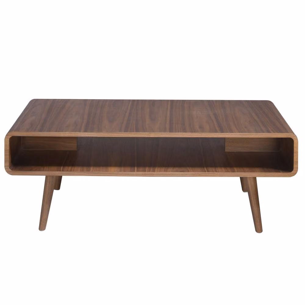 Angel Cerda Walnut Rectangular Coffee Table, Brown, W/D/H: 120 x 60 x 43 cm – 2