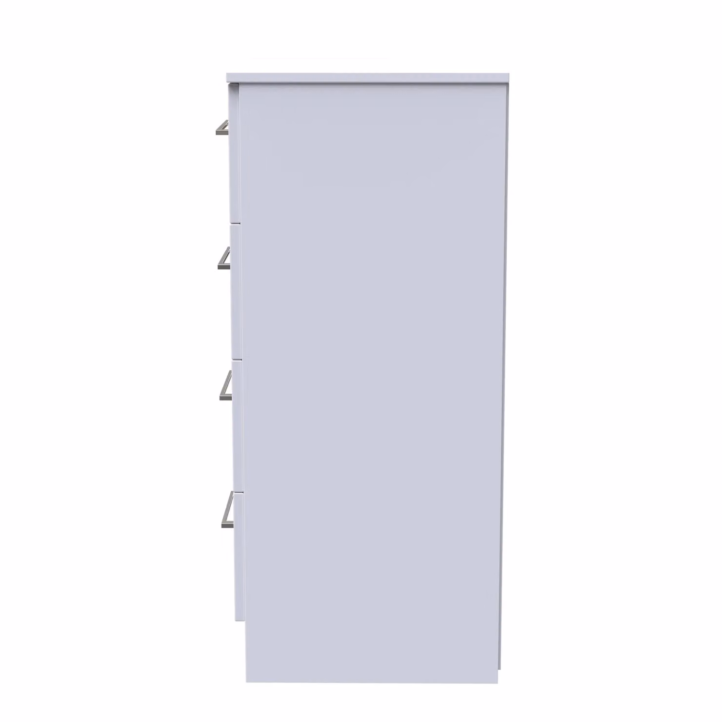 2 U Gloucester 4 Drawer Tall Bedside Chest in Mid Grey, Ready Assembled – 2