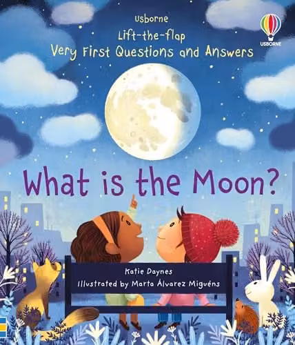Usborne What is the Moon? Very First Lift-the-Flap Questions and Answers Multicolour Childrens Book – 1