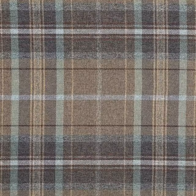 Terrys Glencoe Fabric Bedlington Checked Bed for Adults in Green and Multicolour