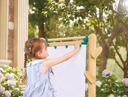 Hape Outdoor Childrens Easel in Weatherproof Wood – 4
