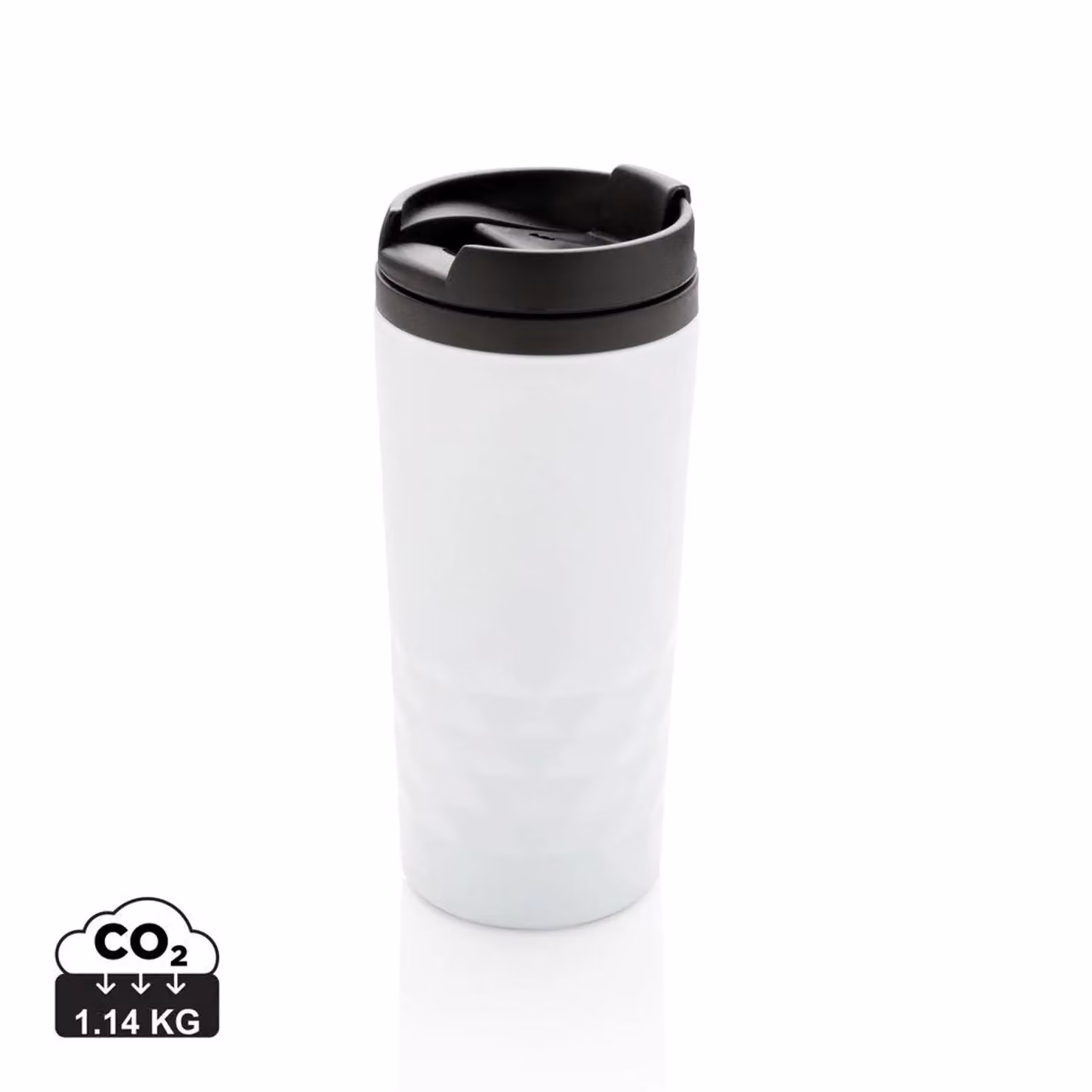 XD Design Geometric Stainless Steel Tumbler, White, 300 ml – 2
