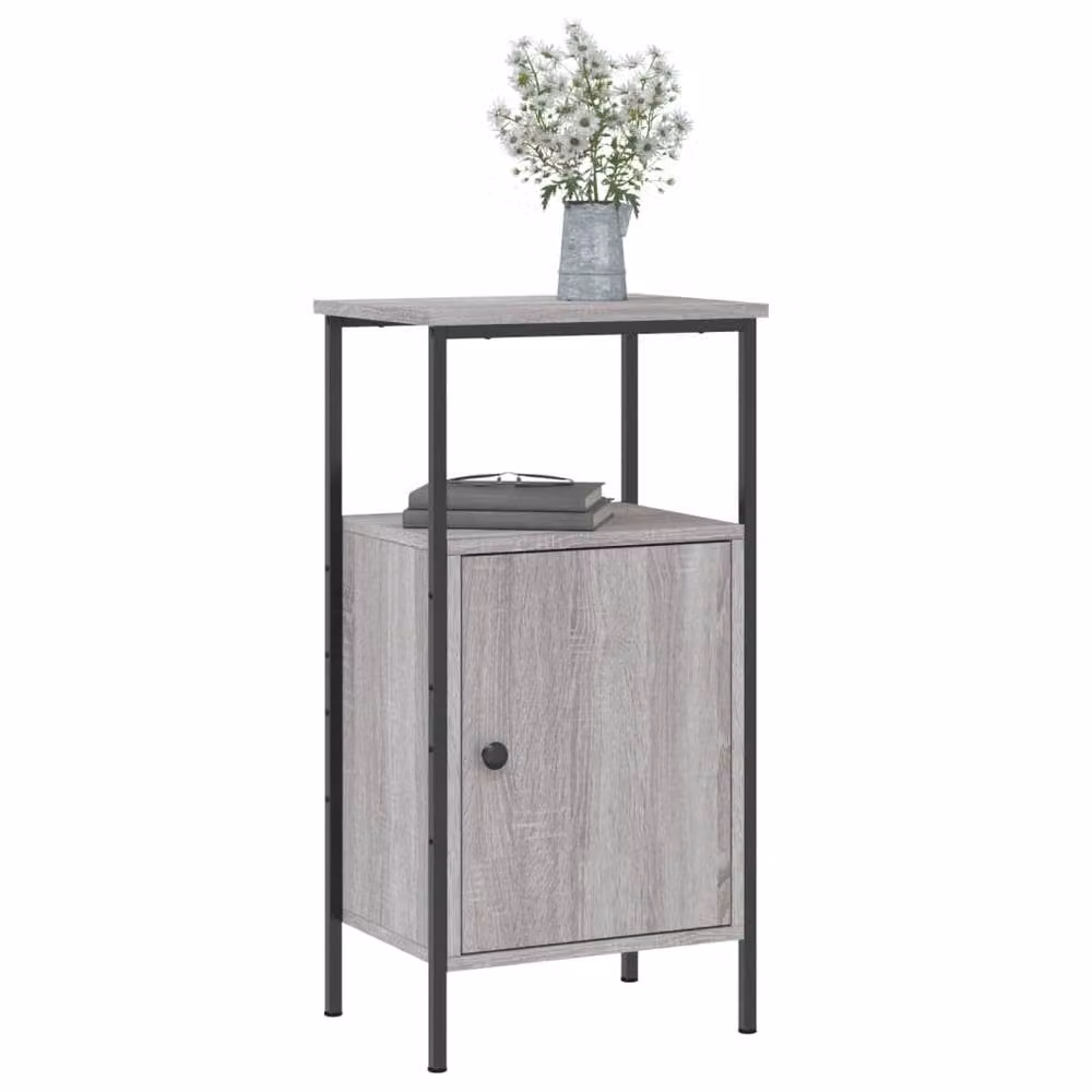 Berkfield Home Grey Sonoma Bedside Cabinet, W/D/H: 41 x 31 x 80 cm – 3