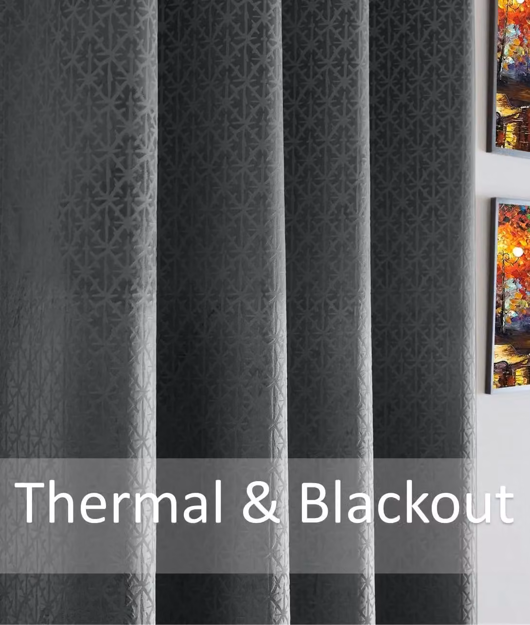 Luxury Living Temple Velvet Blackout Eyelet Curtains in Anthracite Grey, Width: 168 cm, Drop: 137 cm – 2