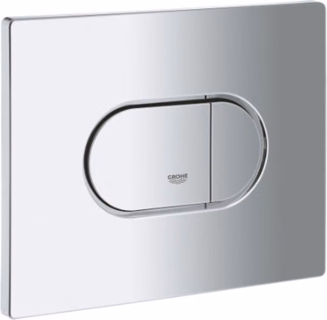 Arena Cosmopolitan Horizontal Flush Plate in Chrome and Grey, 38858000