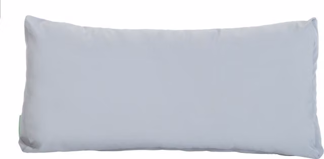 Gardenista Water-Resistant Grey Polyester Rectangular Garden Seat or Back Cushions for Rattan Furniture, W/D/H: 65 x 30 x 65 cm