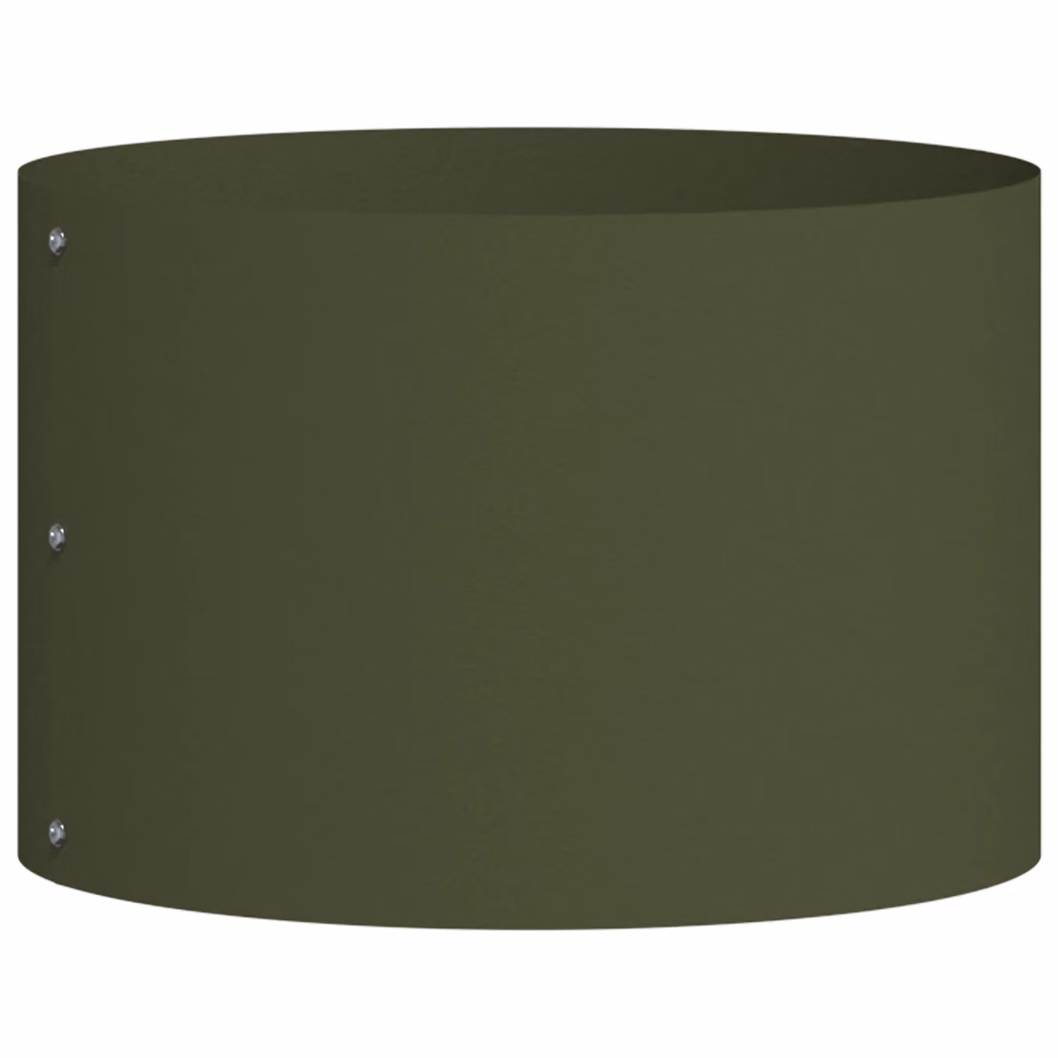Berkfield Home Medium Metal Planter Pot in Olive Green – 2