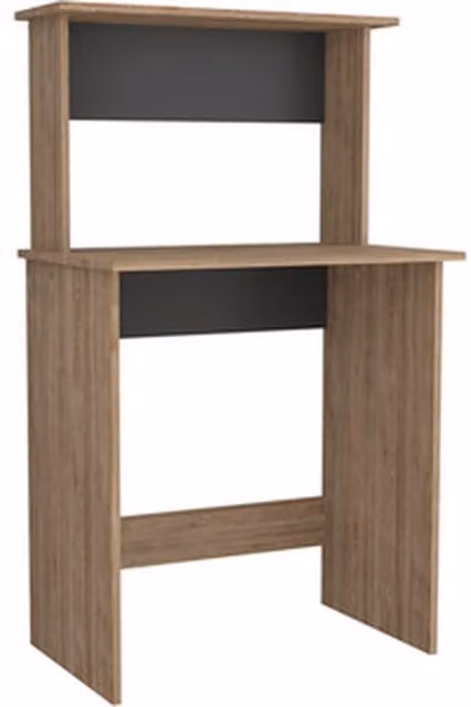 Core Products Ltd Vegas Workstation with Keyboard Shelf in Bleached Oak and Grey