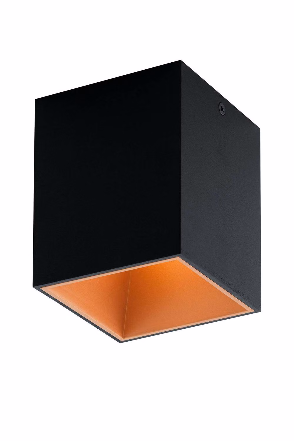 Eglo Polasso Cuboid LED Ceiling Light in Black and Copper – 2