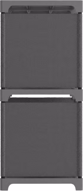 Berkfield Home Modern 4-Cube Display Shelf, Grey, W: 69 cm, D: 30 cm, H: 72.5 cm – 1