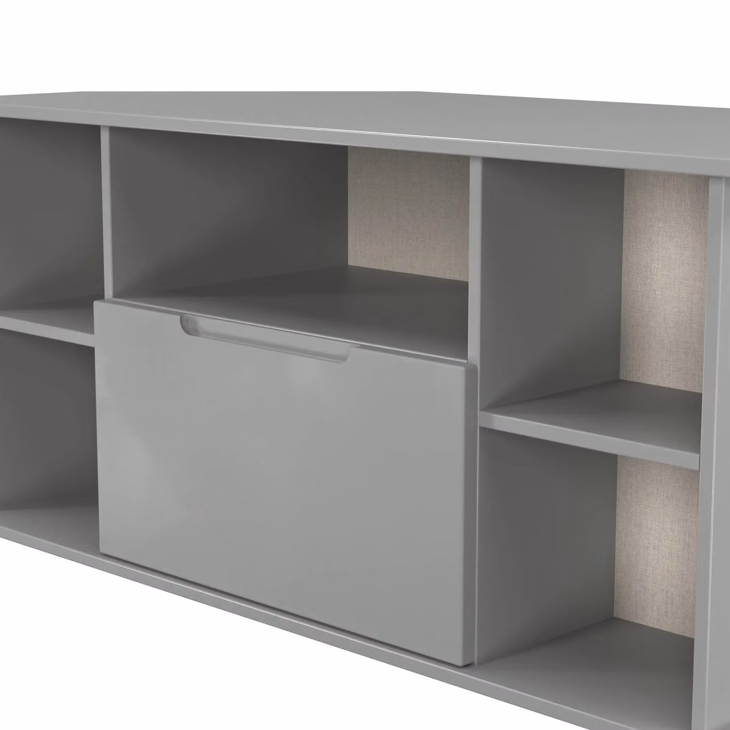 2 U Lucca Ready Assembled Modern Corner TV Unit in Dark Grey – 3