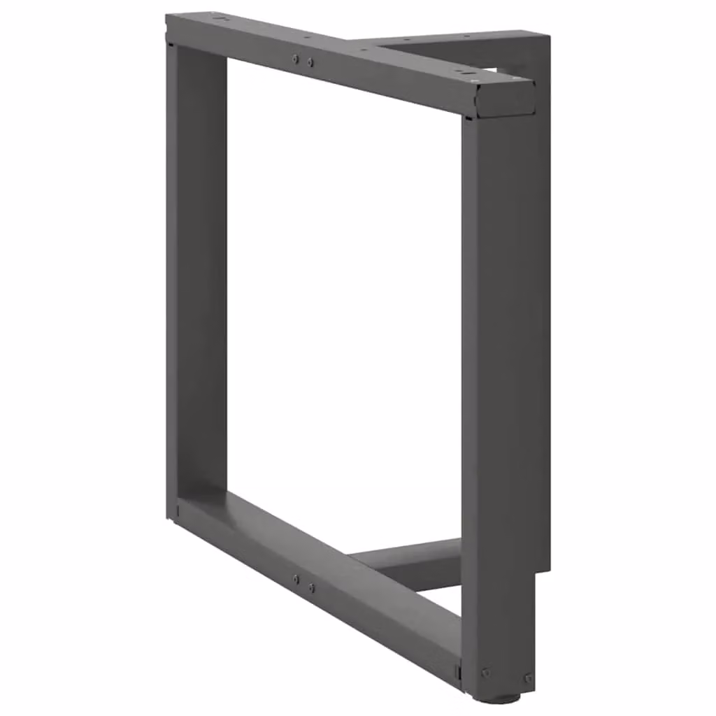 Berkfield Home T-Shaped Dining Table Legs, 2 Piece Steel Set in Anthracite and Black, W: 100 cm, D: 35 cm, H: 72-73 cm – 2